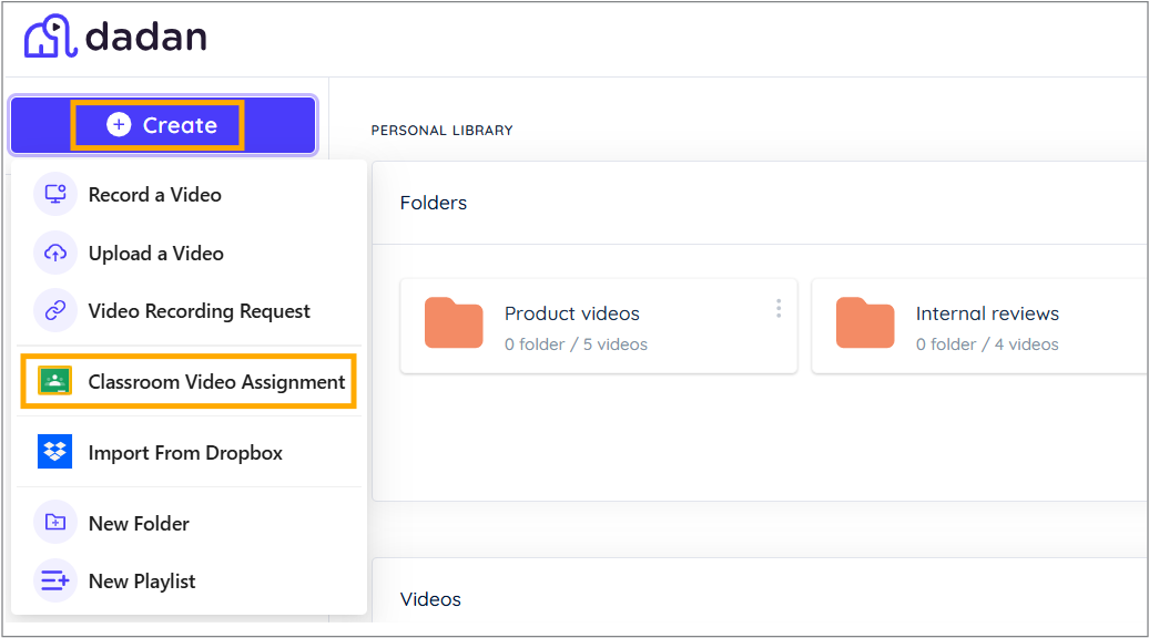 Select Classroom Video Assignment Select Classroom Video Assignment