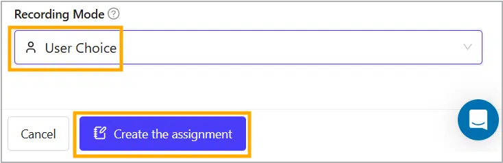 Choose Recording Mode Choose Recording Mode