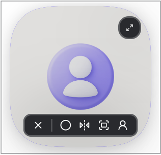 Your recorded video shows your profile picture