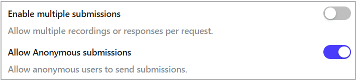 Allow Anonymous submissions