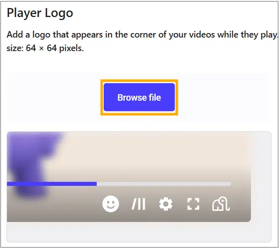 Customizing the Player Logo