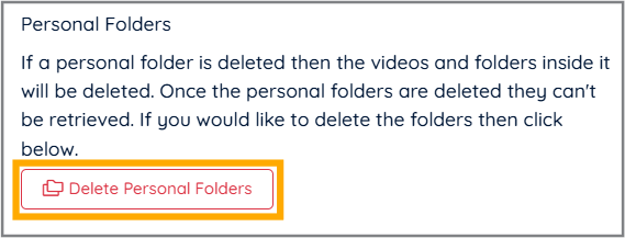 Delete Personal Folders
