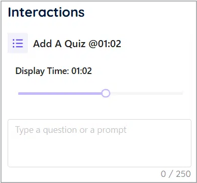 Enter a Quiz question manually Enter a Quiz question manually