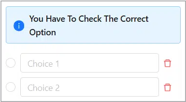 Add Choices Add Choices