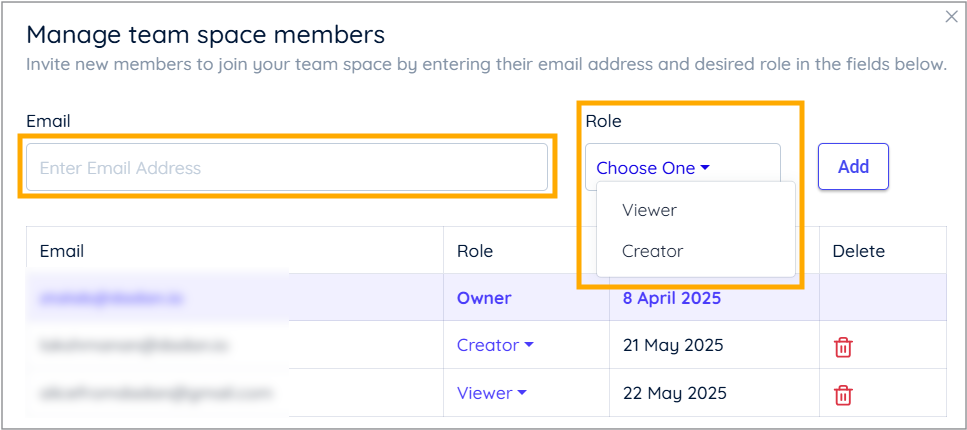 Assign the member role