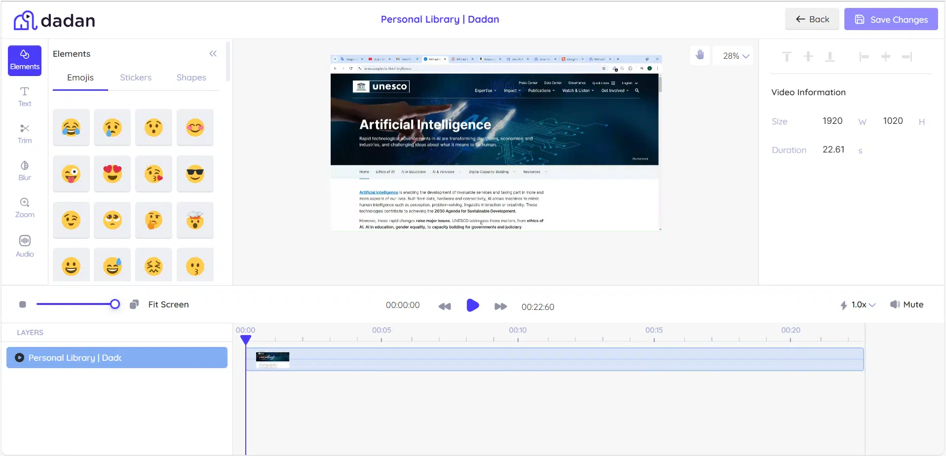 Dadan Studio video editor