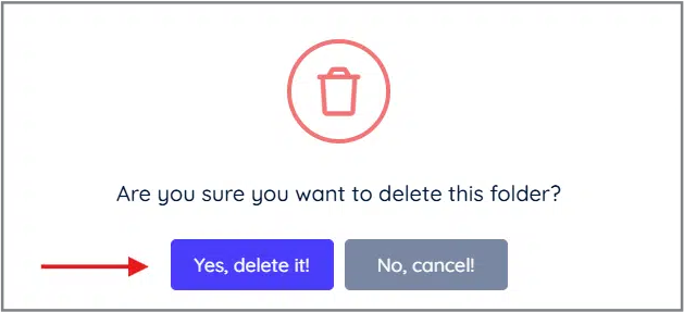 Delete Permanently Confirmation