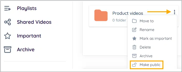 Making Folder Public