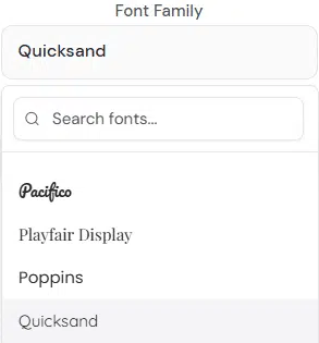 Font search Font search