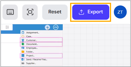 Click Export Click Export