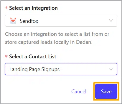 Click Save to apply the settings