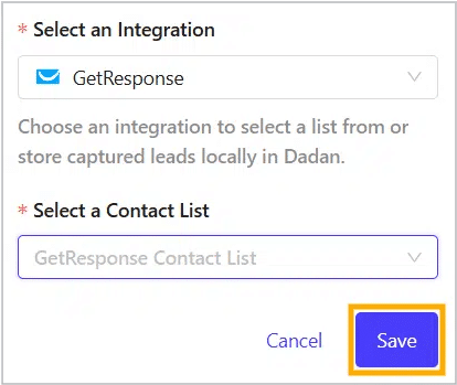 Click Save to apply the settings