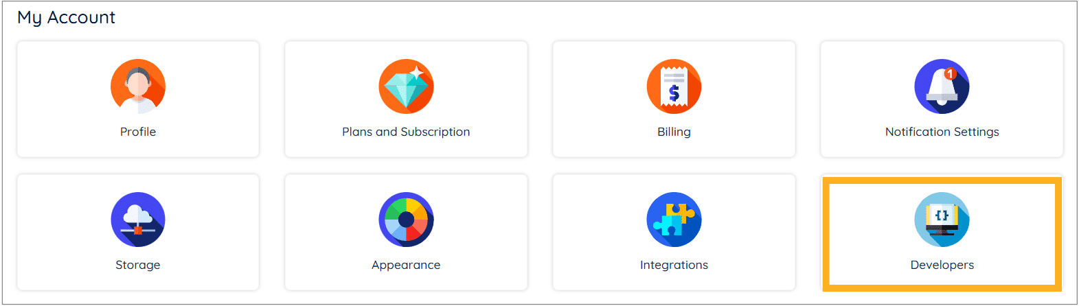 Developer section