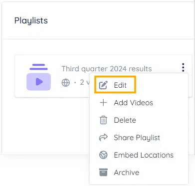 Select Edit