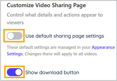 Disable viewers download videos