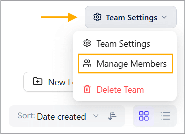 Click the Manage Members button