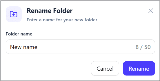 Click Rename