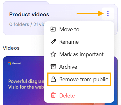 Remove folder from public Remove folder from public