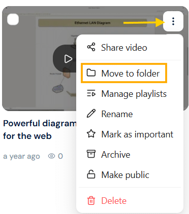 Move videos