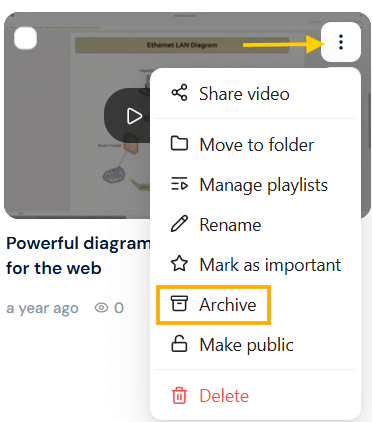 Archive videos