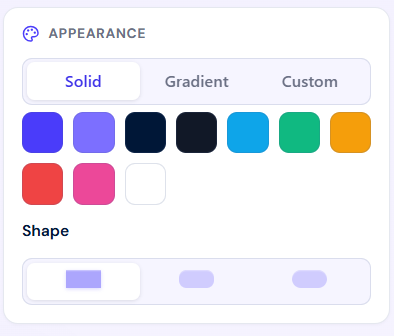 CTA button color & shape CTA button color & shape