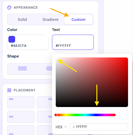 CTA text color CTA text color