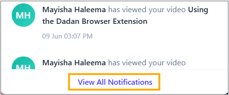 View All Notifications