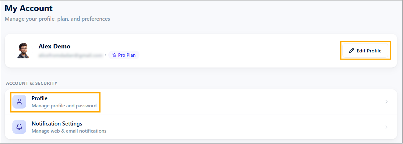 My Account