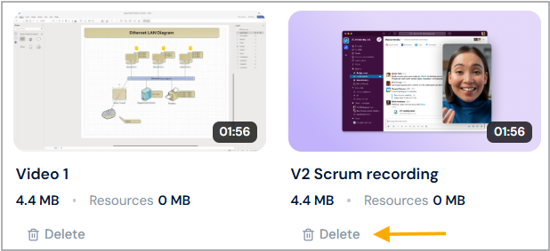 Delete video