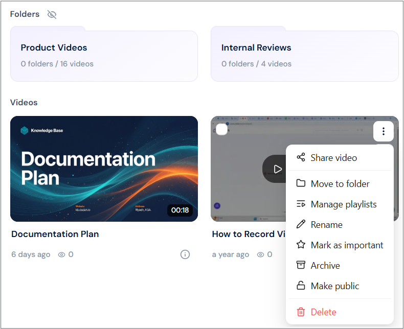 Manage your elements Manage your elements
