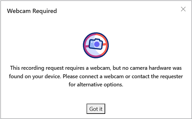 Webcam Required