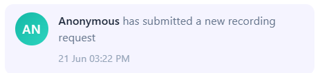 Submitting notification