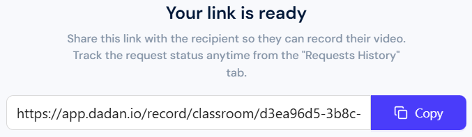 Copy the assignment link