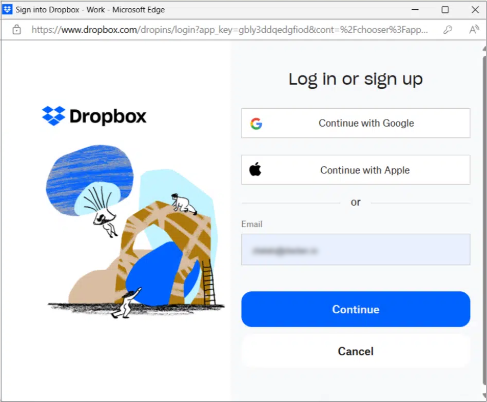 Import a video from Dropbox to dadan 1 Sign in to Dropbox