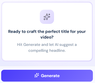 Click Generate