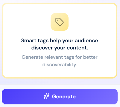 Click Generate Click Generate