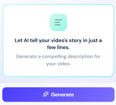 Click Generate