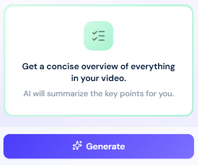 Click Generate Click Generate