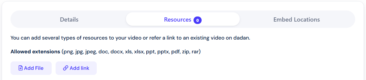 Resources Resources