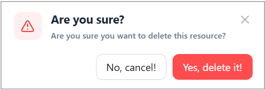 Confirm box Confirm box