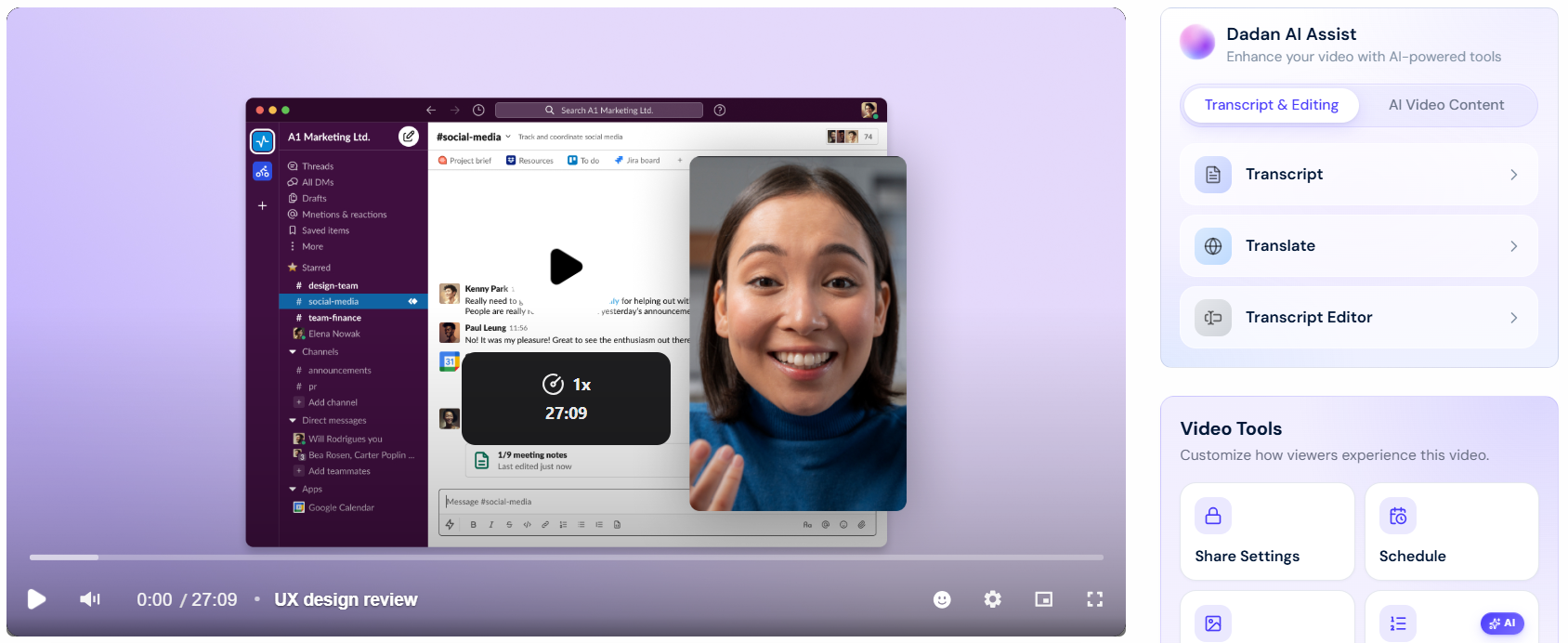 Recorded meeting