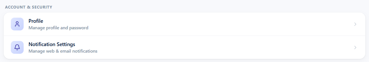 Notification Settings
