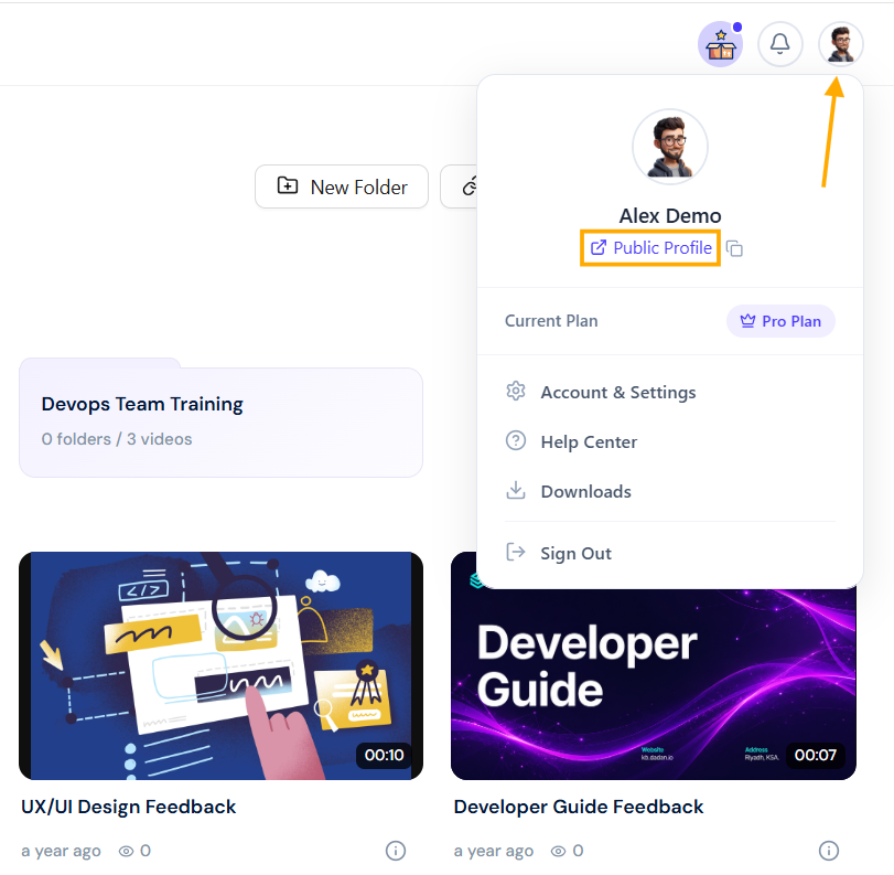 Select Public Profile Select Public Profile