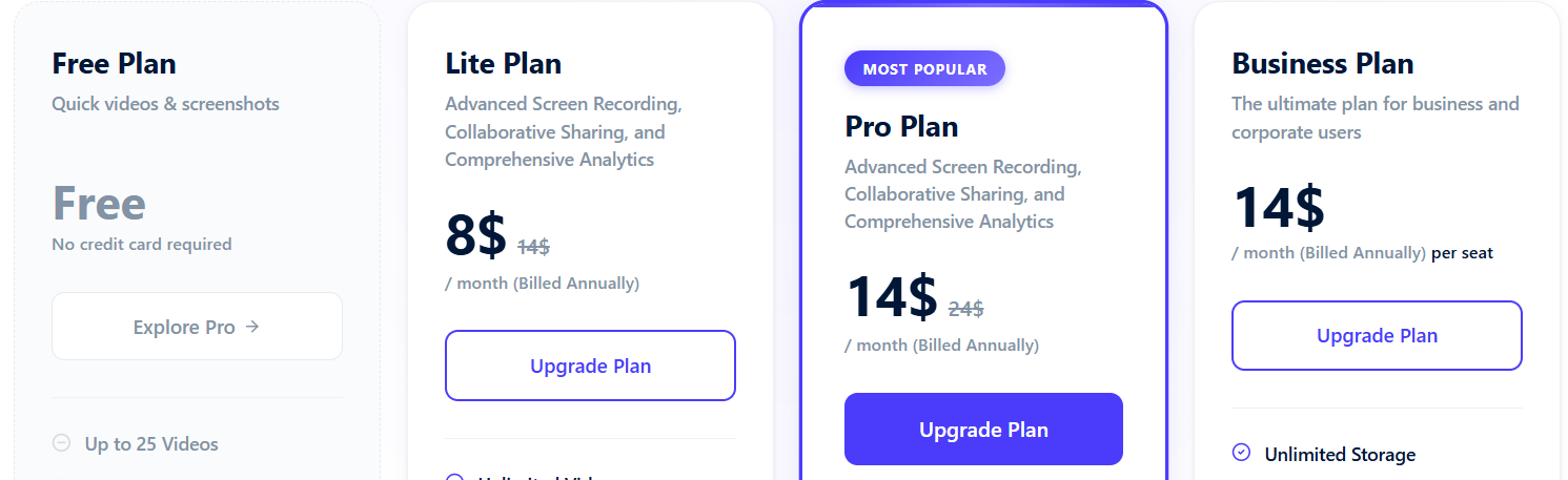 Upgrade plan Upgrade plan