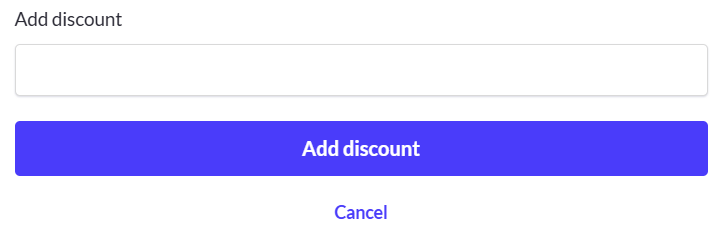 Discount coupon code box Discount coupon code box