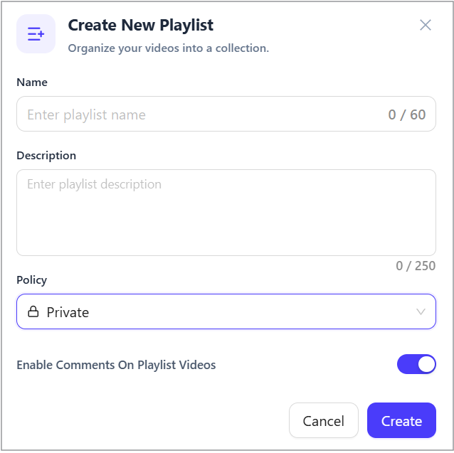 Enter a name and a description Enter a name and a description