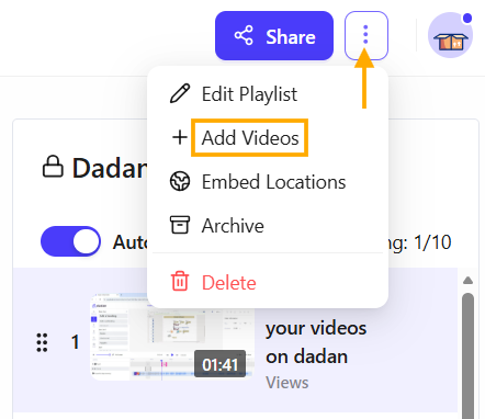 Add Videos Add Videos