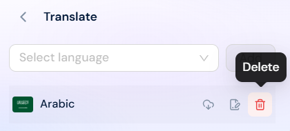 Click the Delete button Click the Delete button