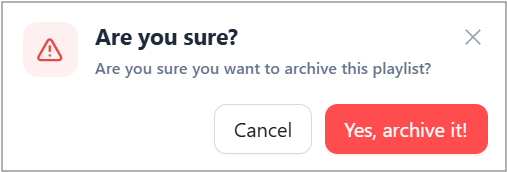 Click Yes, archive it! Click Yes, archive it!