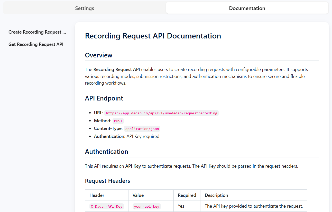 The complete API reference